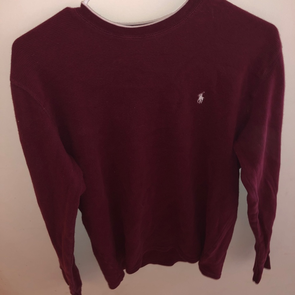 Long Sleeve Polo by Ralph Lauren Men's Tee